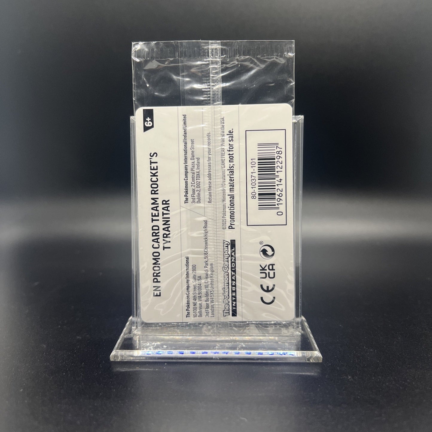 Sealed Team Rocket's Tyranitar (Pokemon Center Exclusive) 096/182