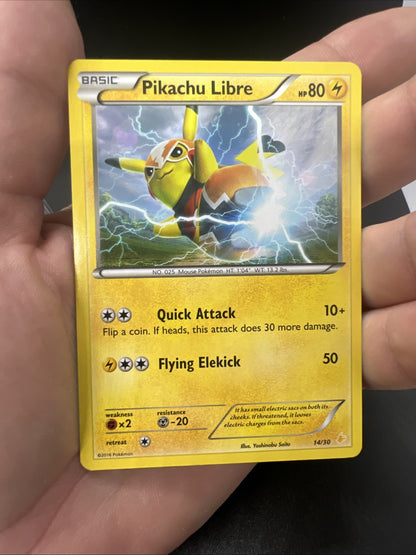 Pikachu Libre 14/30 XY Trainer Kit Non Holo - LIGHT PLAY - Pokemon