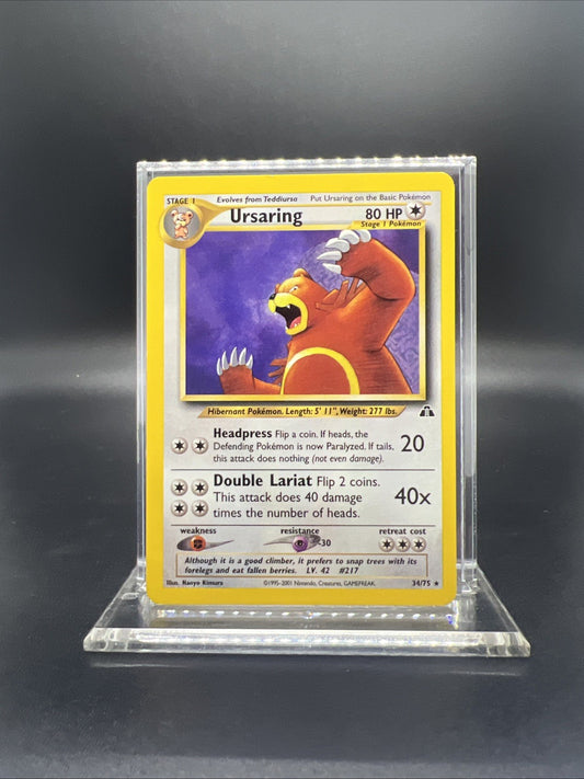 Pokemon Ursaring 34/75 Neo Discovery Rare - MOD PLAY