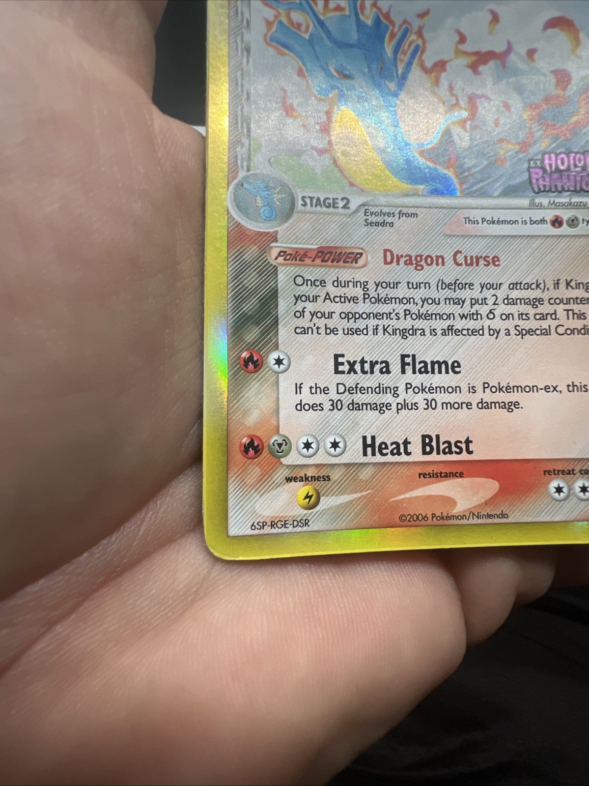 Pokemon Kingdra (Delta Species) 10/110 Holon Phantoms Reverse Holo - HEAVY PLAY