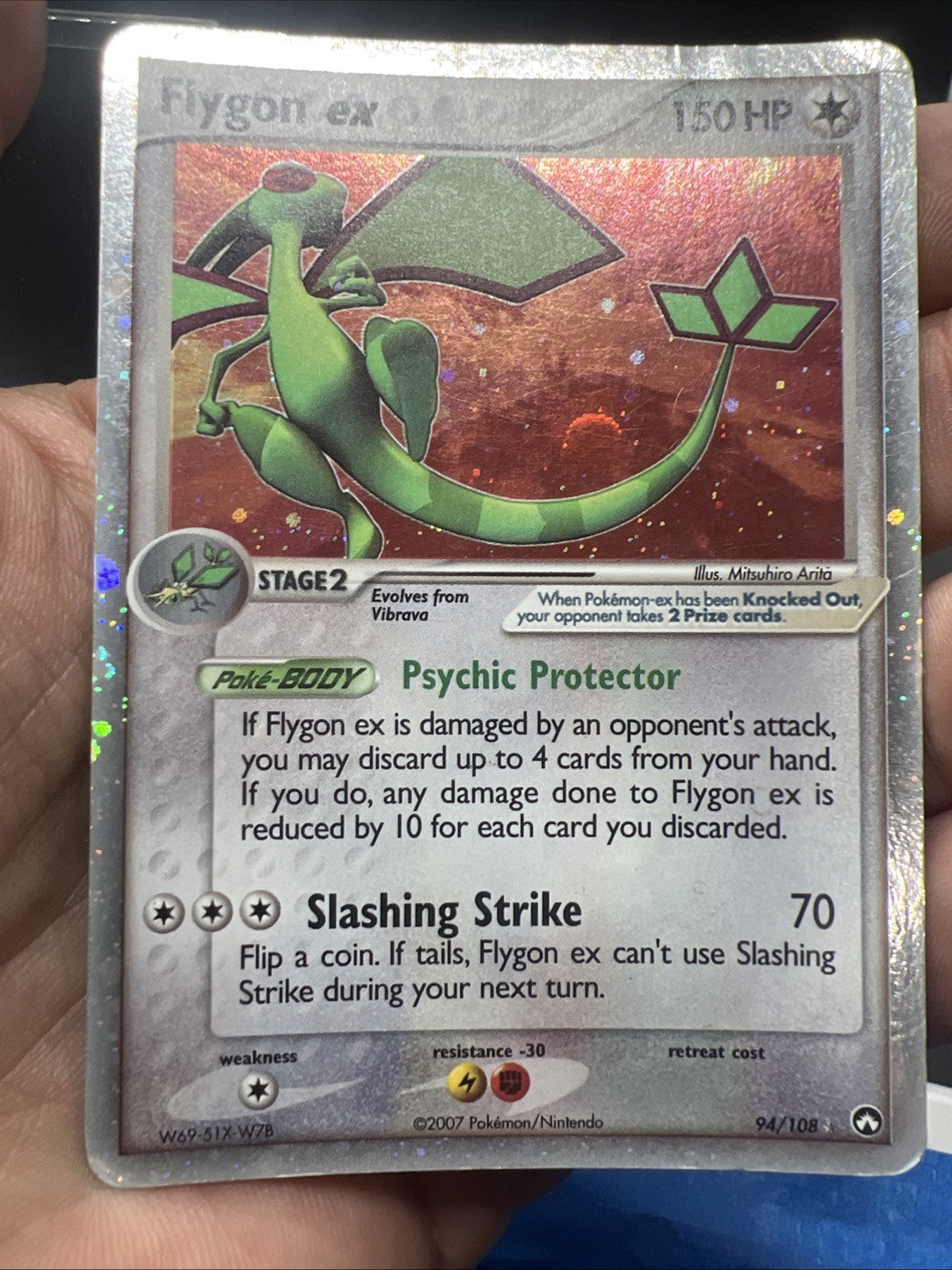 Pokemon Flygon ex 94/108 Power Keepers Holo - HEAVY PLAY