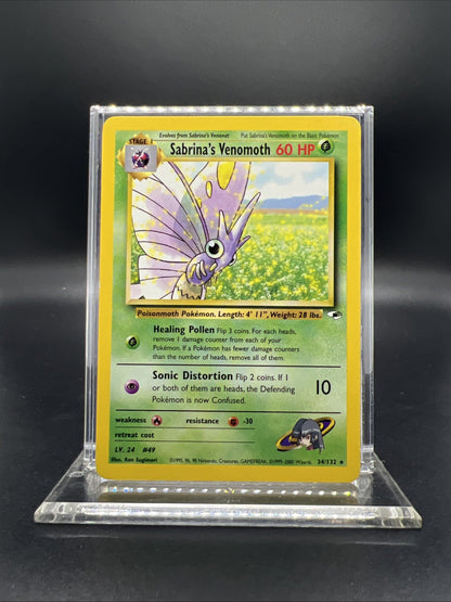 Pokemon Sabrina's Venomoth 034/132 Gym Heroes Rare - MOD PLAY