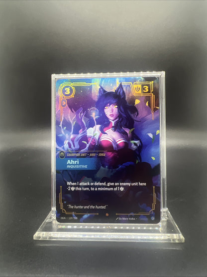 Riftbound Origins Ahri Inquisitive Epic Foil 119/298 - NEAR MINT