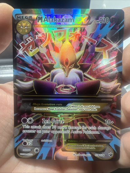 Pokemon M Alakazam EX (Full Art) 118/124 Fates Collide Holo - LIGHT PLAY
