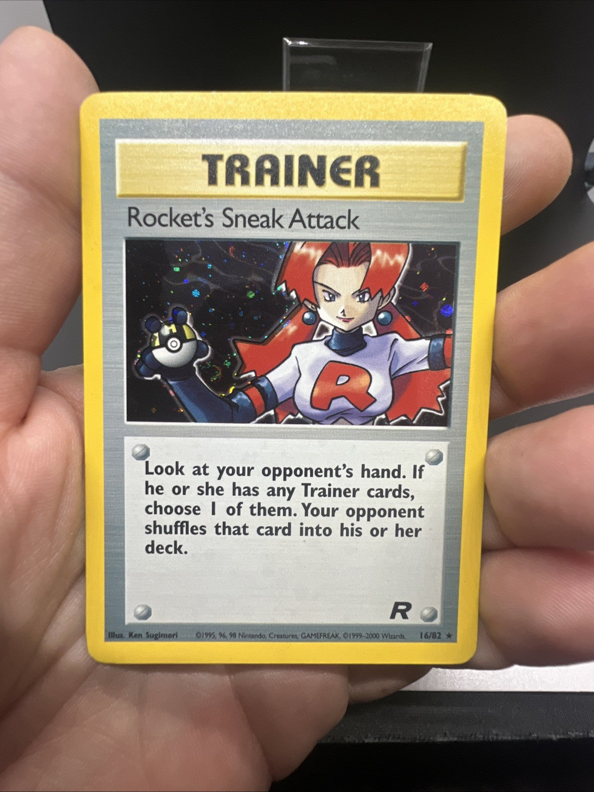 Pokemon Rocket's Sneak Attack 16/82 Team Rocket Holo - MOD PLAY