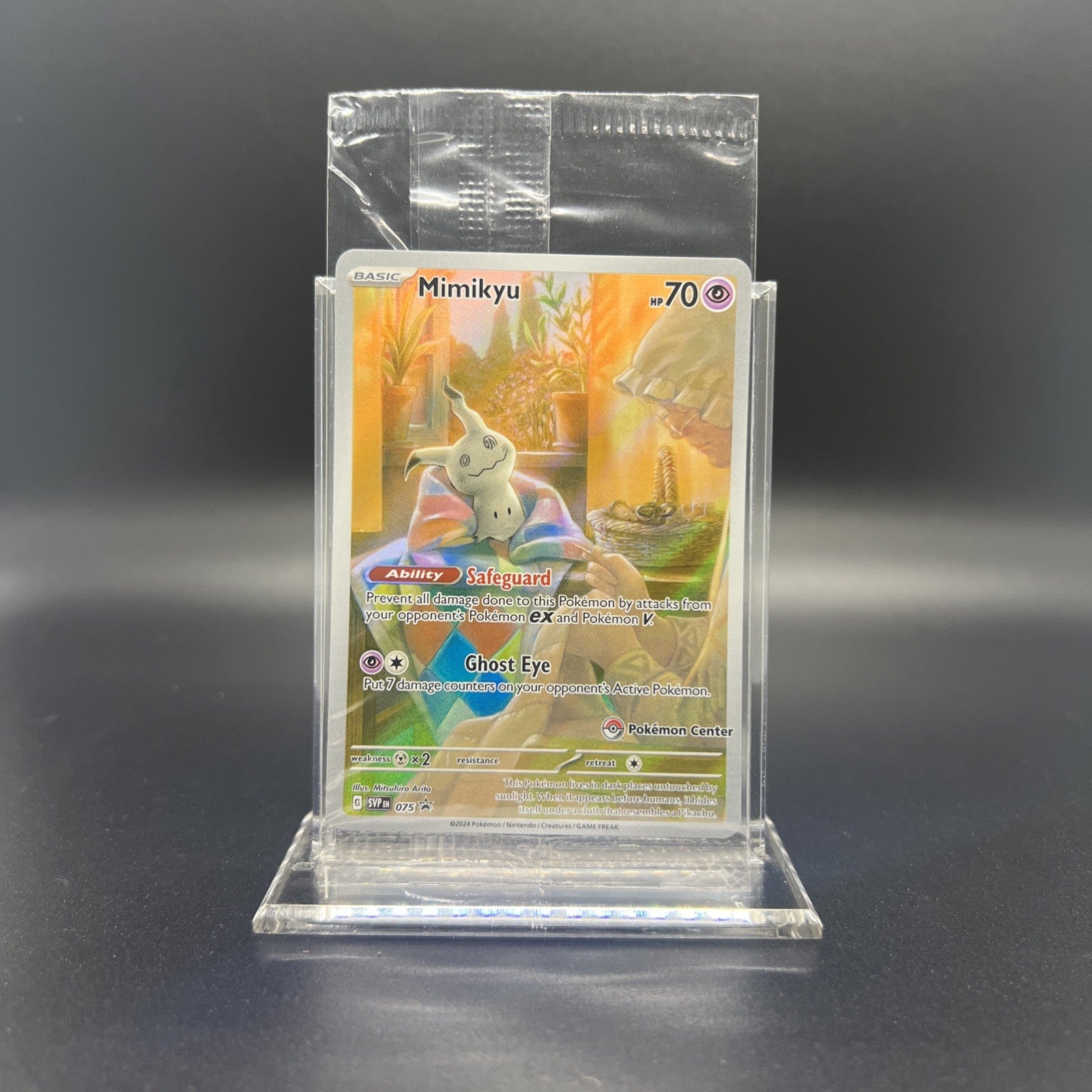 Sealed Mimikyu - 075 (Pokemon Center Exclusive) 075 Sv: Scarlet & Violet Promo