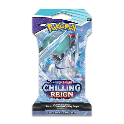 Pokemon Sword & Shield Chilling Reign Sleeved Booster Pack - CHOOSE YOUR ART