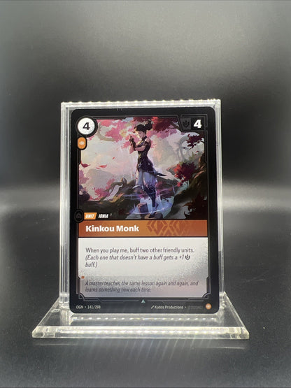 Riftbound Origins Kinkou Monk Uncommon Foil 141/298 - NEAR MINT