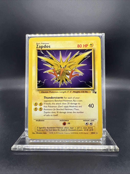 Pokemon Zapdos 30/62 Fossil Rare - MOD PLAY