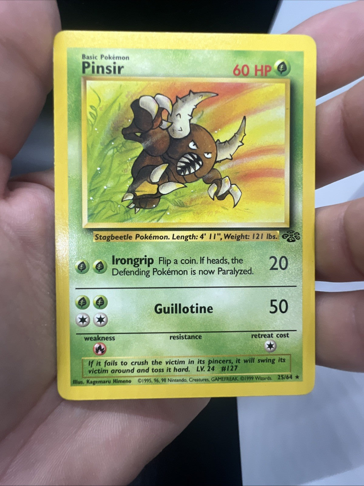 Pinsir 25/64 Jungle Non Holo MOD PLAY Pokemon