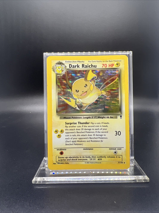Pokemon Dark Raichu 7/110 Legendary Collection Holo - HEAVY PLAY