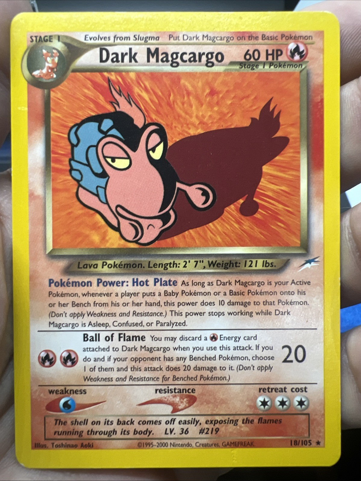 Pokemon Dark Magcargo 18/105 Neo Destiny Rare - MOD PLAY