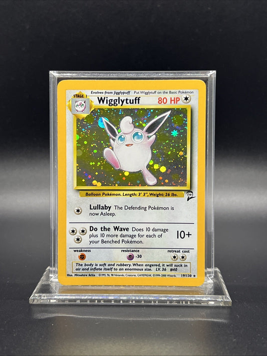 Wigglytuff 019/130 Base Set 2 Holo LIGHT PLAY Pokemon