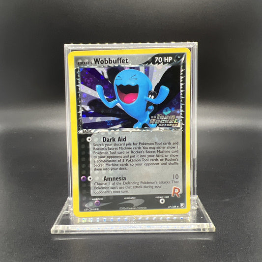 Pokemon Wobbuffet 47/109 Team Rocket Returns Reverse Holo - LIGHT PLAY