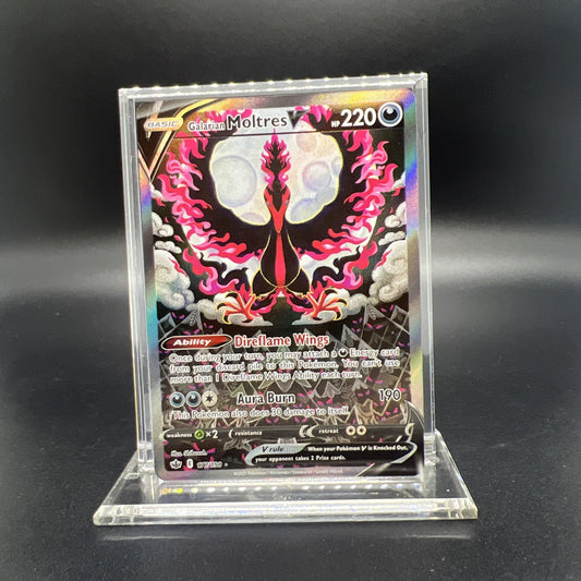 Galarian Moltres V (Alternate Full Art) 177/198 SWSH Chilling Reign - LIGHT PLAY