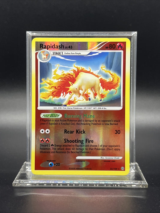 Rapidash 22/100 Stormfront Reverse Holo MOD PLAY Pokemon