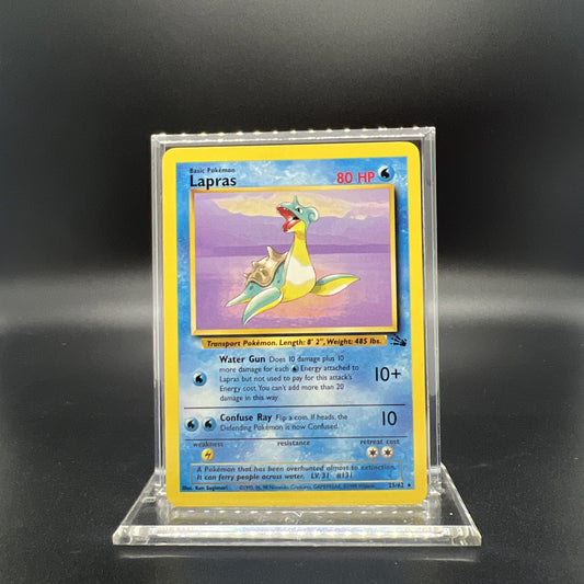 Pokemon Lapras 25/62 Fossil - LIGHT PLAY