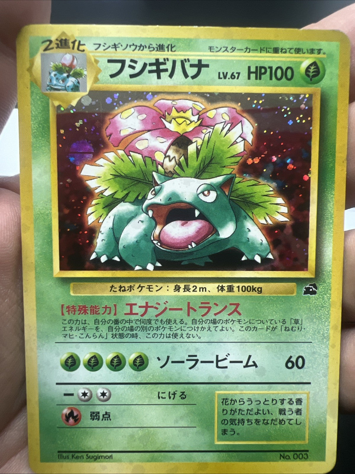 Pokemon Venusaur – Intro Pack (Bulbasaur Deck) – Holo (Japanese) – Moderate Play