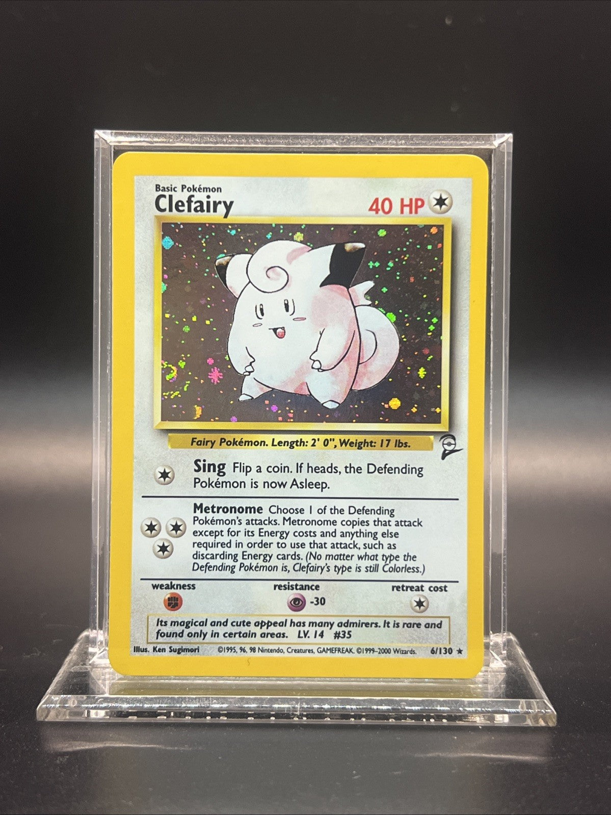Clefairy 006/130 – Base Set 2 – Holo Rare – Near Mint - Pokemon