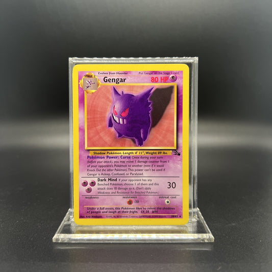 Pokemon Gengar 20/62 Fossil Non Holo - NEAR MINT