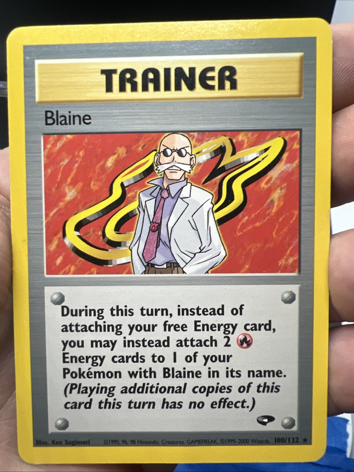 Pokemon Blaine 100/132 Gym Challenge Rare - MOD PLAY