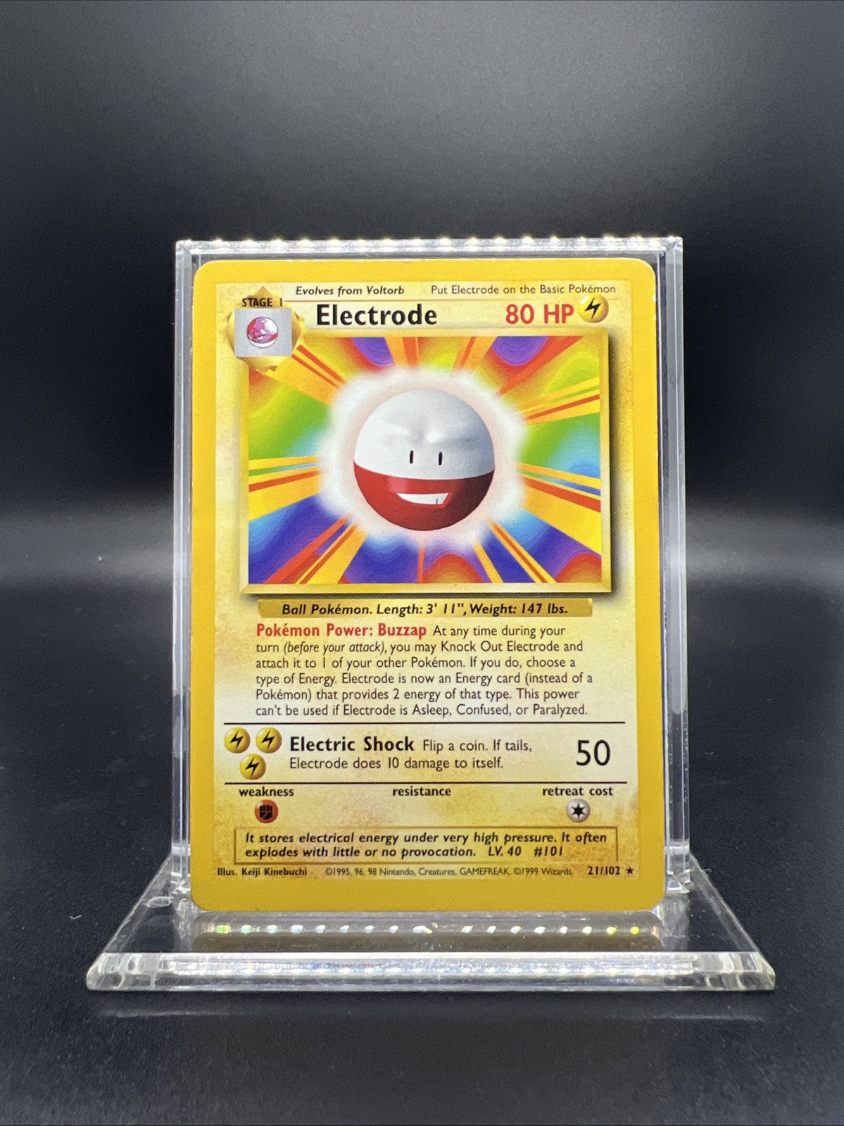Pokemon Electrode 021/102 Base Set Rare - MOD PLAY