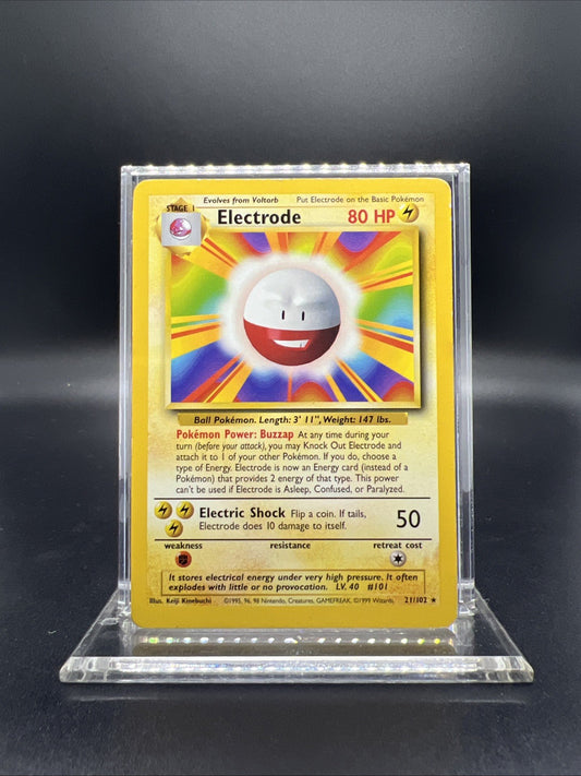 Pokemon Electrode 021/102 Base Set Rare - MOD PLAY