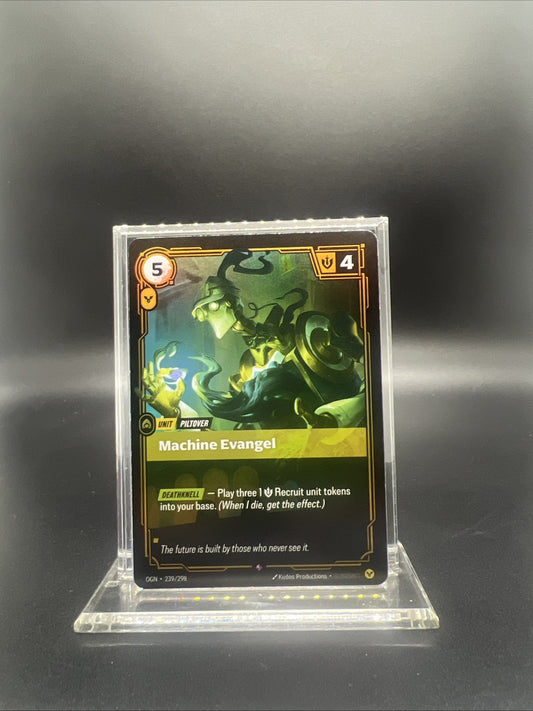 Riftbound Origin Machine Evangel Rare Foil 239/298 - NEAR MINT