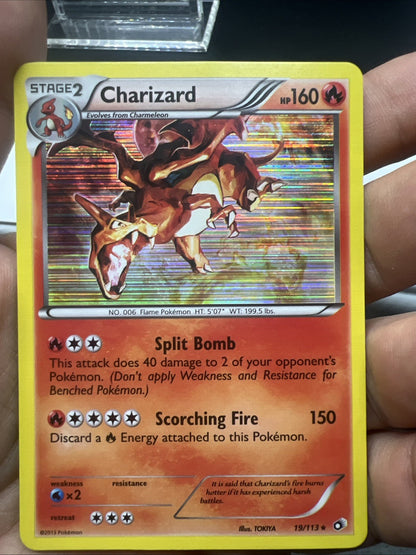 Pokemon Charizard 19/113 Legendary Treasures Holo - NEAR MINT