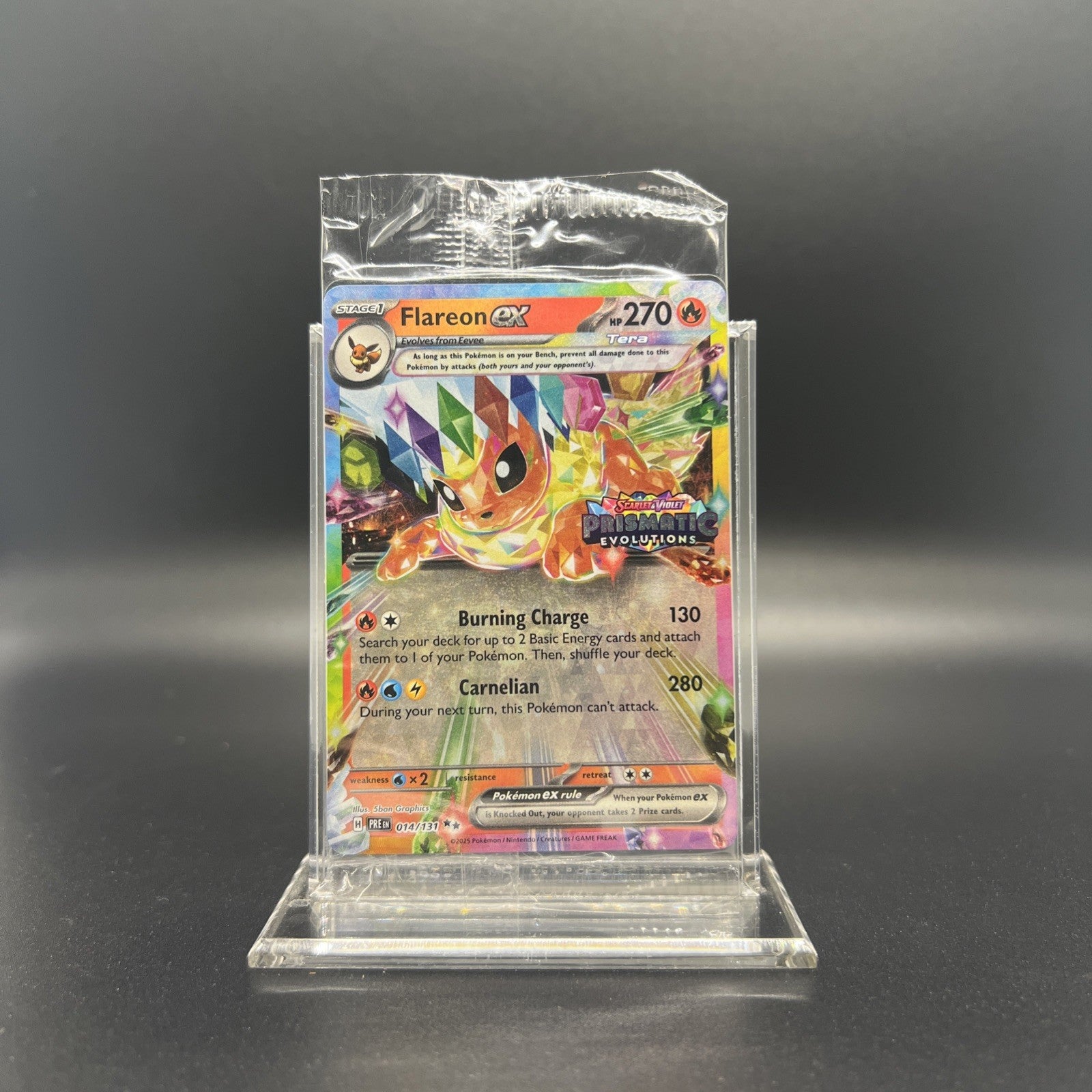 Sealed Flareon ex - (Prismatic Evolutions Stamp) 014/131