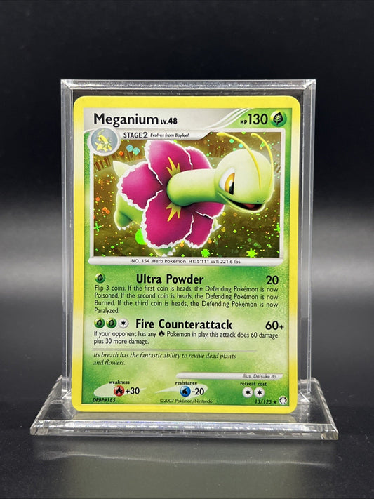 Meganium 13/123 Mysterious Treasures Holo LIGHT PLAY Pokemon