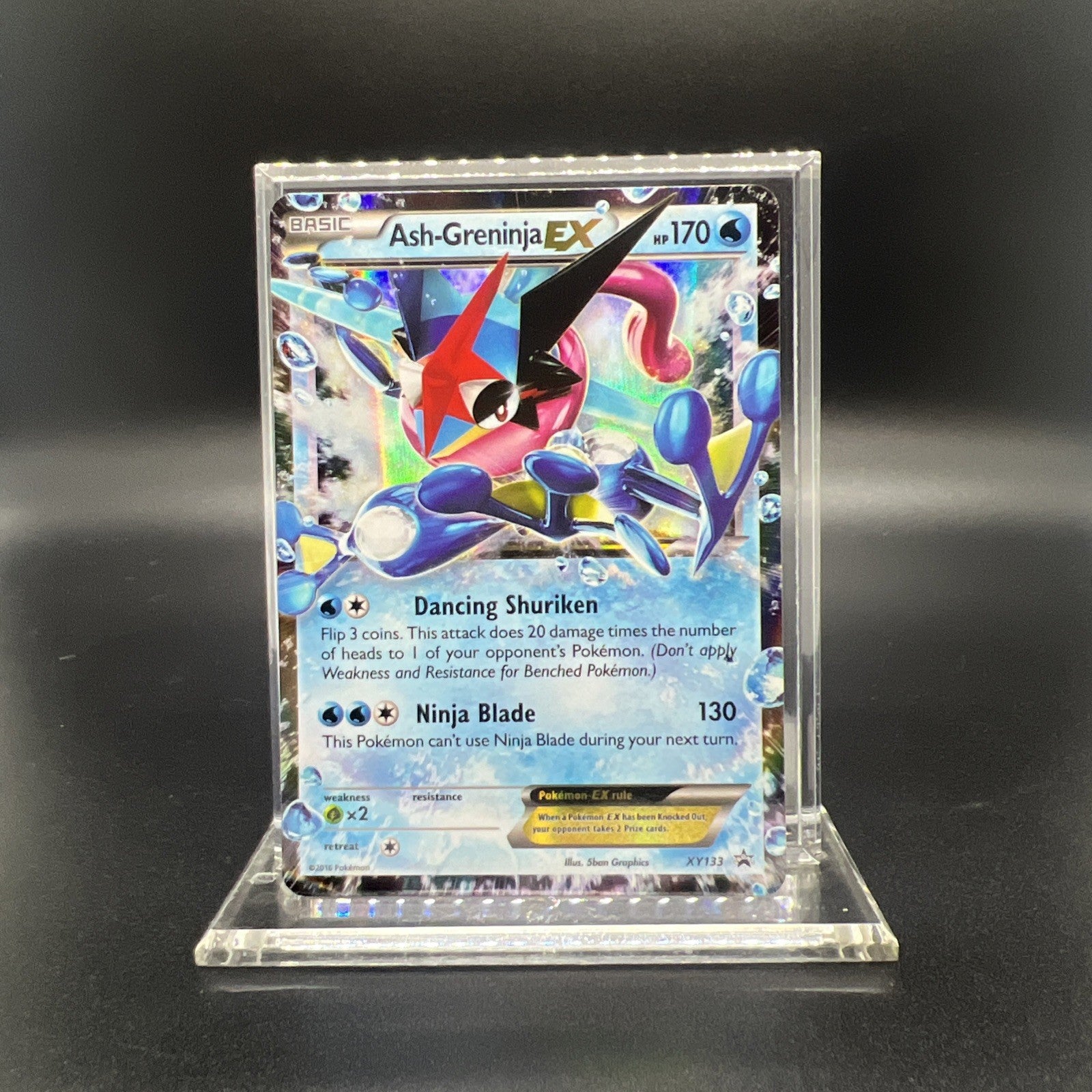 Pokemon Ash-Greninja EX XY133 XY Promo Holo - LIGHT PLAY