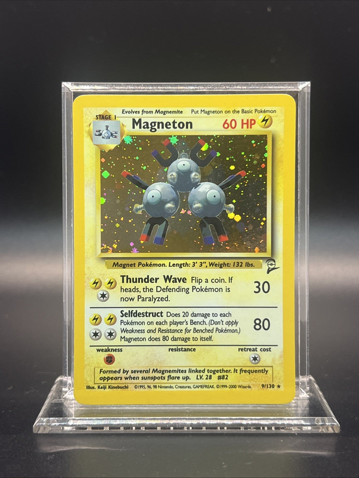 Magneton 009/130 – Base Set 2 – Holo Rare – Near Mint - Pokemon