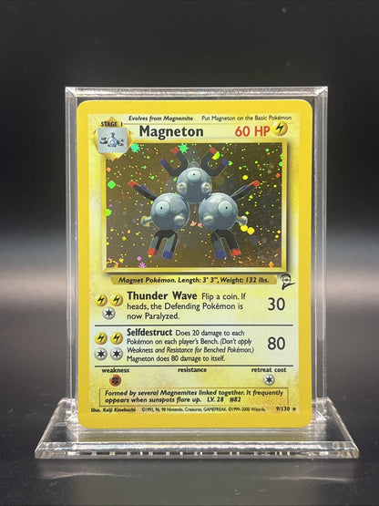 Magneton 009/130 – Base Set 2 – Holo Rare – Near Mint - Pokemon