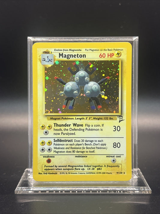 Magneton 009/130 – Base Set 2 – Holo Rare – Near Mint - Pokemon