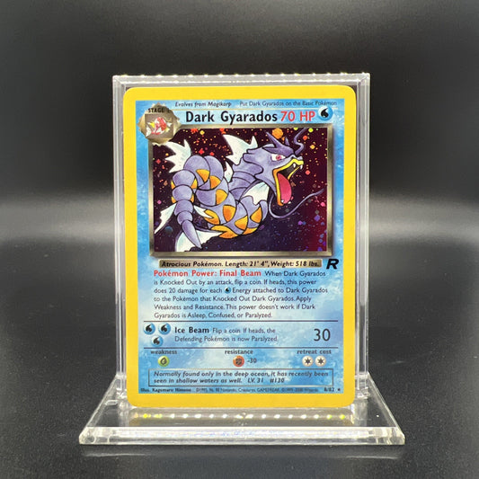Pokemon Dark Gyarados 8/82 Team Rocket Holo - LIGHT PLAY
