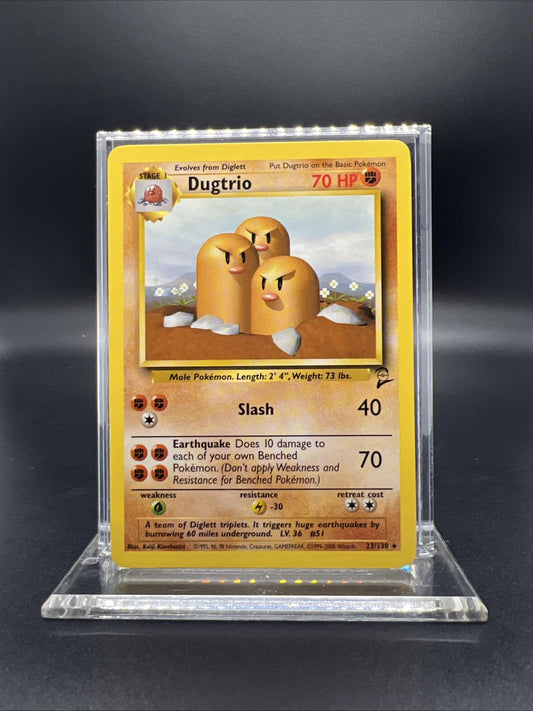 Pokemon Dugtrio 023/130 Base Set 2 Rare - MOD PLAY
