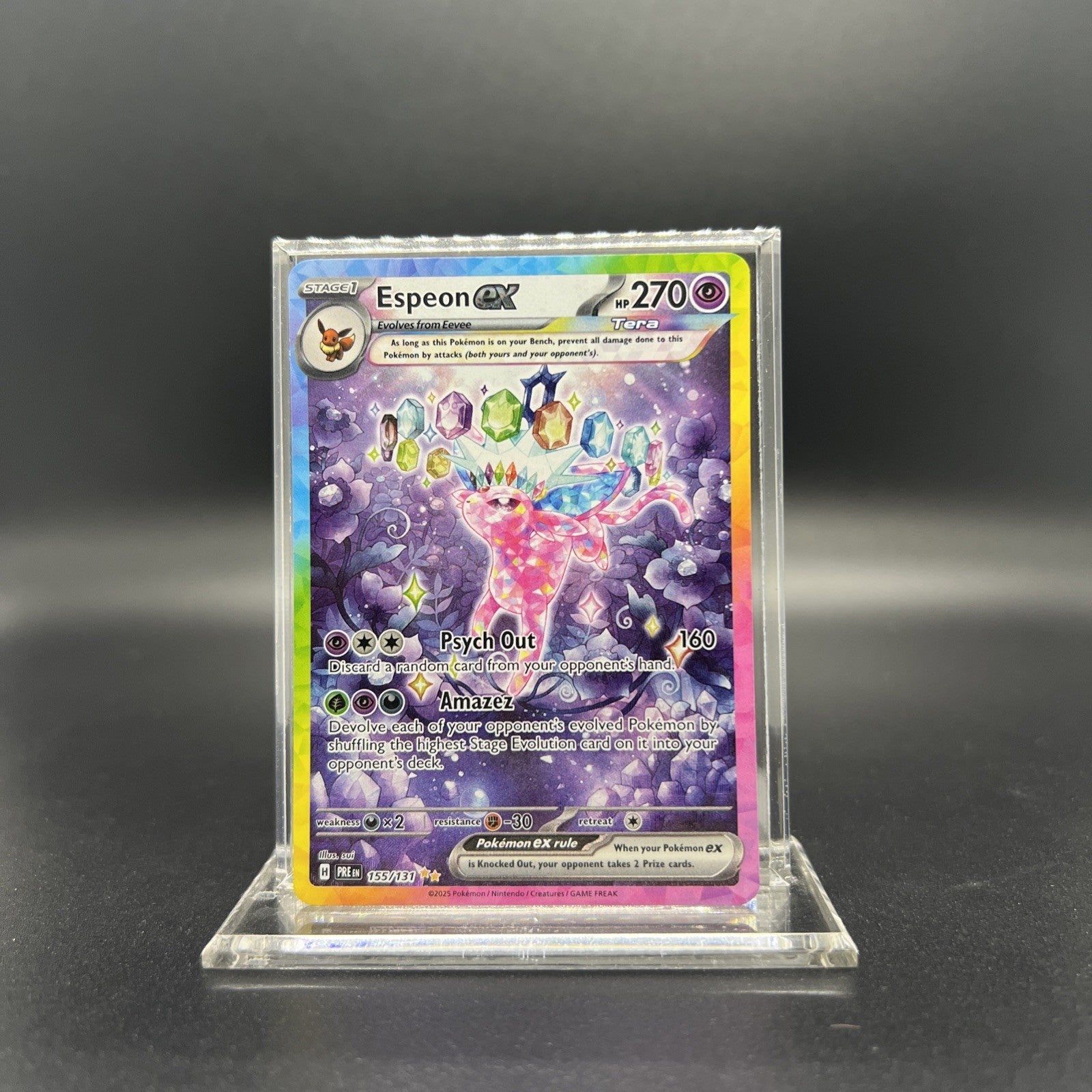 Pokemon Espeon ex 155/131 Scarlet & Violet SV - Prismatic Evolutions - NEAR MINT