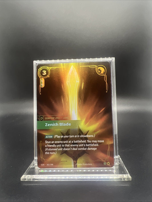 Riftbound Origins Zenith Blade Epic Foil 262/298 - NEAR MINT