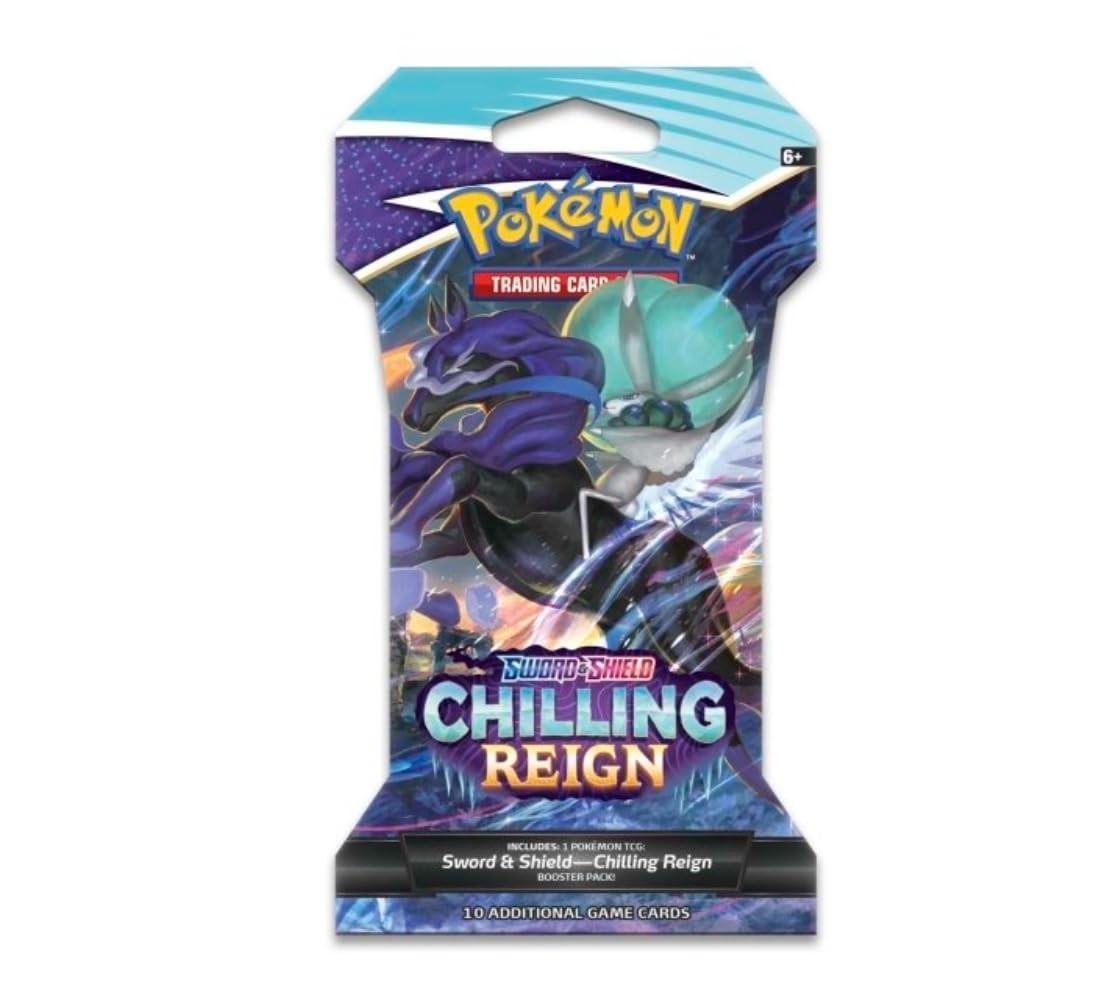 Pokemon Sword & Shield Chilling Reign Sleeved Booster Pack - CHOOSE YOUR ART
