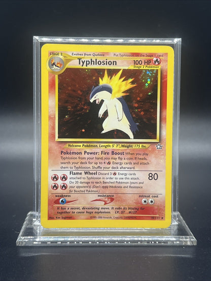 Pokemon Typhlosion 18/111 – Neo Genesis – Holo Rare – Moderate Play