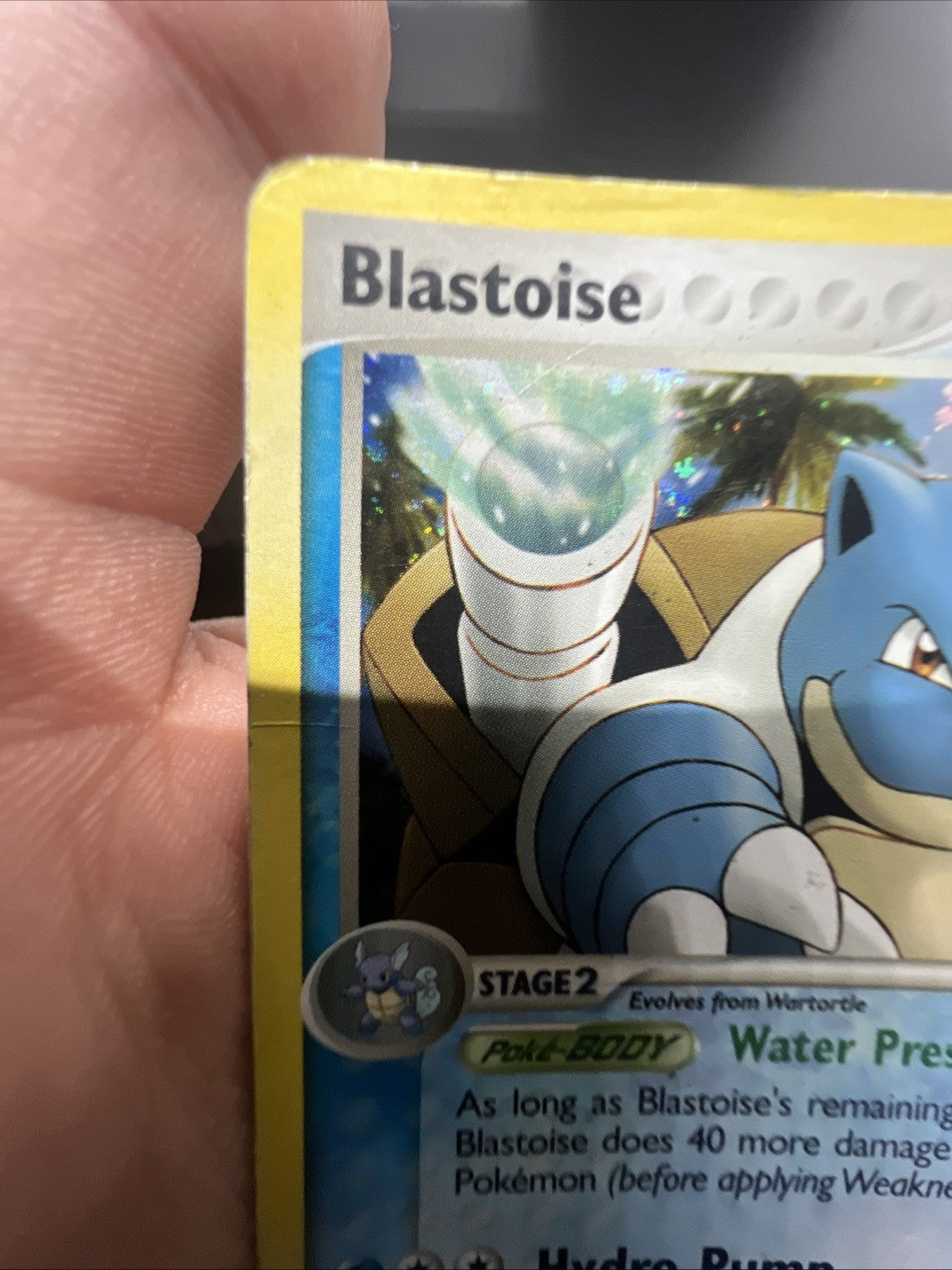 Pokemon Blastoise - (EX Crystal Guardians) 014/100 Holo - HEAVY PLAY