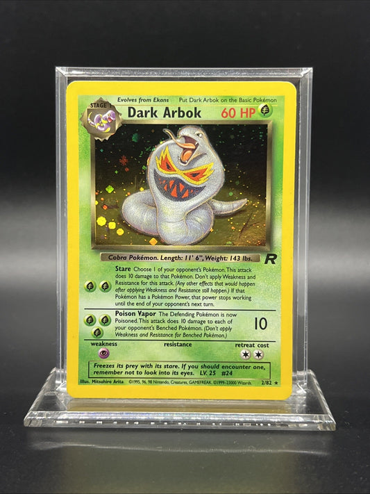 Dark Arbok 2/82 Team Rocket Holo MOD PLAY Pokemon