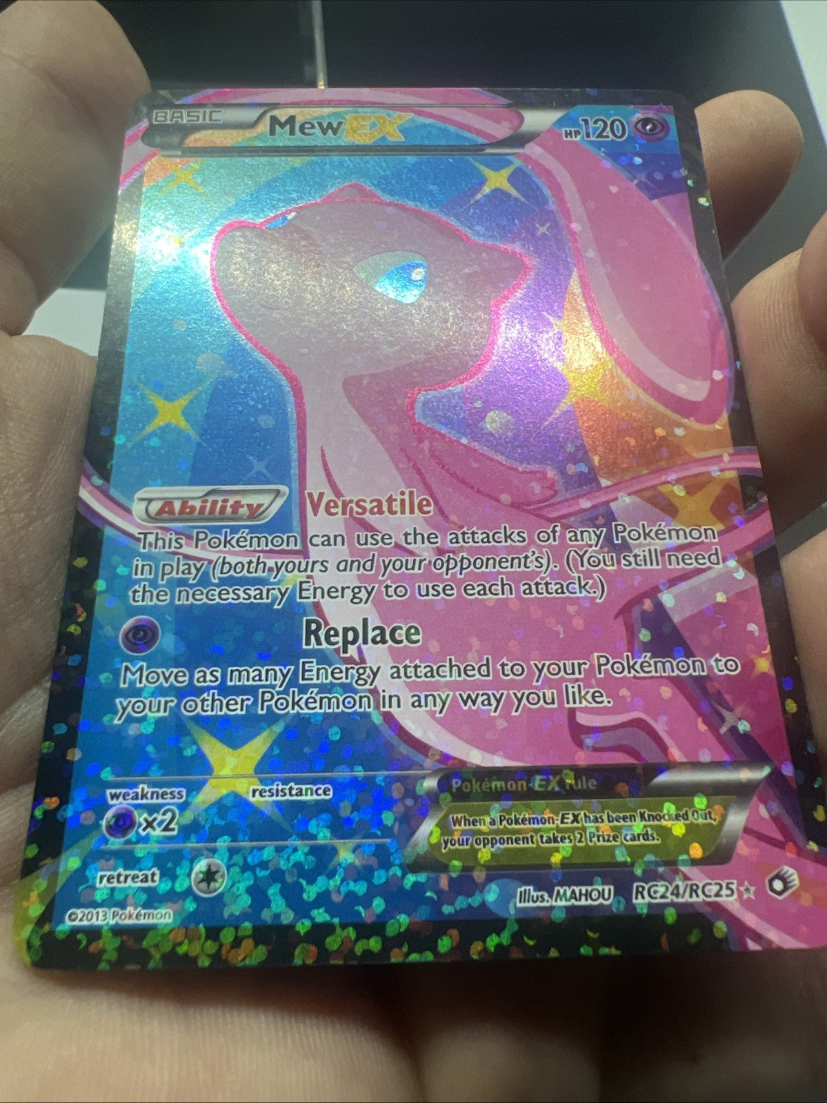 Pokemon Mew EX (Full Art) RC24 Legendary Treasures Radiant Collection LIGHT PLAY
