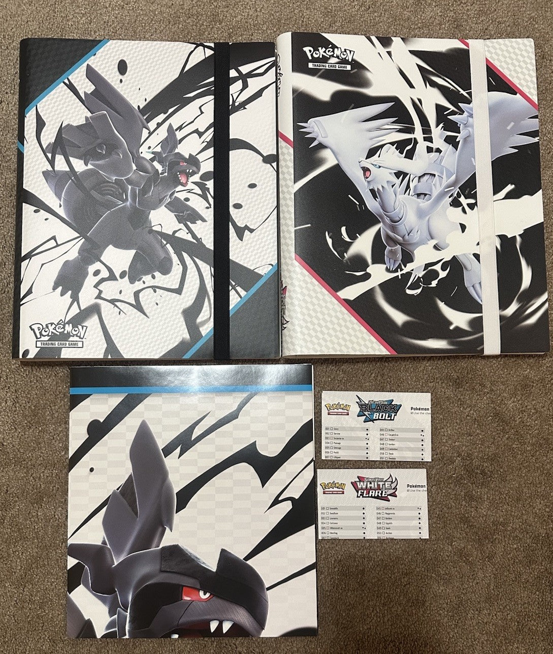 Pokémon TCG: Scarlet & Violet Black Bolt & White Flare BINDER POSTER CHECKLIST