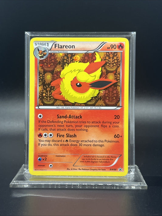 Pokemon Flareon BW88 Black & White Holo - LIGHT PLAY