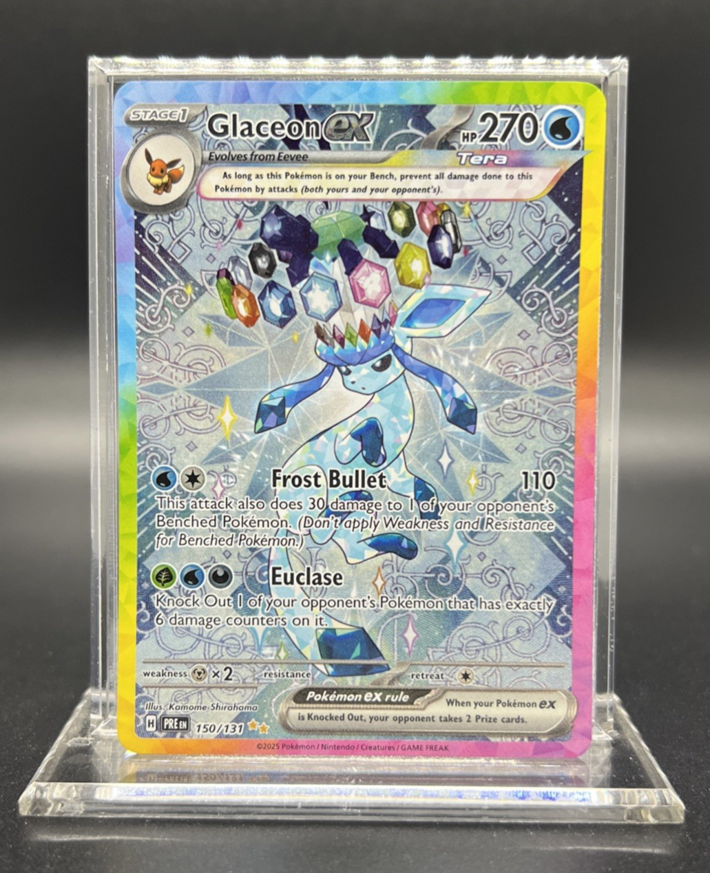 Pokemon Glaceon ex 150/131 Scarlet & Violet - Prismatic Evolutions - NEAR MINT