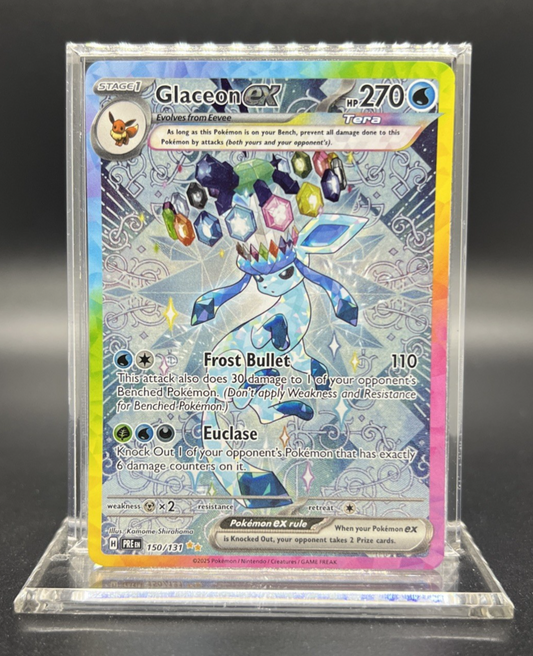Pokemon Glaceon ex 150/131 Scarlet & Violet - Prismatic Evolutions - NEAR MINT