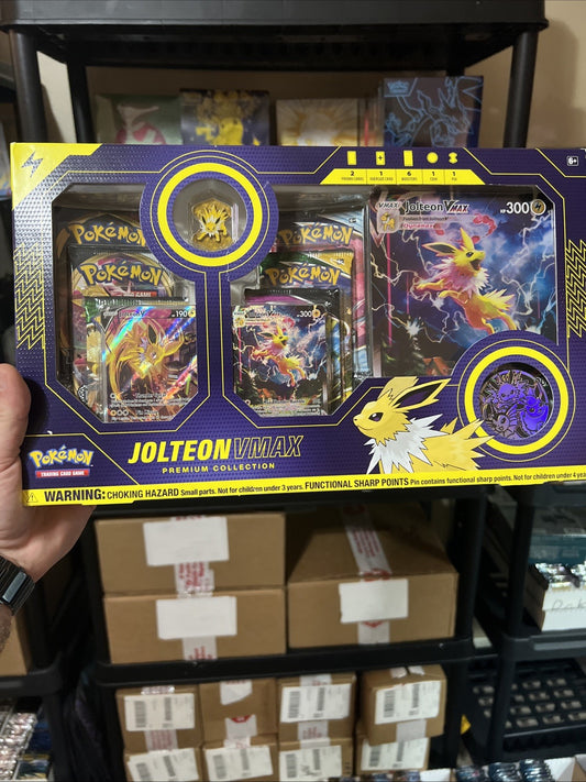2022 Pokemon TCG Jolteon VMAX Premium Collection Box Factory Sealed
