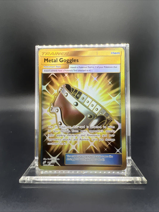 Pokemon Metal Goggles (Secret) 195/181 Sun & Moon - Team Up Holo - LIGHT PLAY